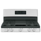GE 30-Inch Stainless Steel Gas Range with Broil Drawer – Freestanding Oven & Cooktop